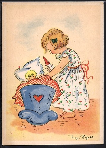 Carte postale artiste - postale, inge