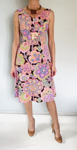 Robe évasée fleur