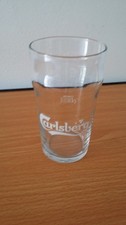 RARE LARGE CARLSBERG BEER GLASS 0.4L 40CL ADVERTISING COLLECTION
