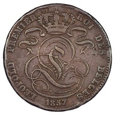Belgique - 5 centimes 1857