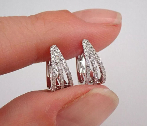 14k plaqué blanc 24ct - or, 1.24ct