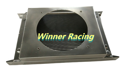 Aluminum radiator shroud fit - aluminum,