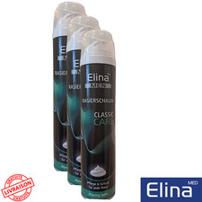 Mousse à Raser Rasage Homme Elina Clean 300 mL Pack de 3