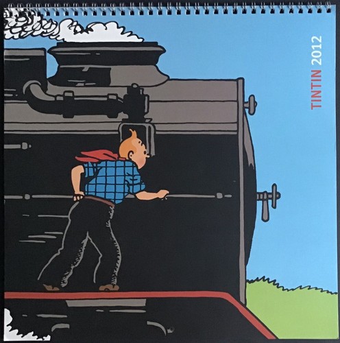 Tintin calendrier 2012 format - tintin,
