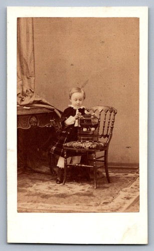 Cdv 1865 enfant cage à - &,