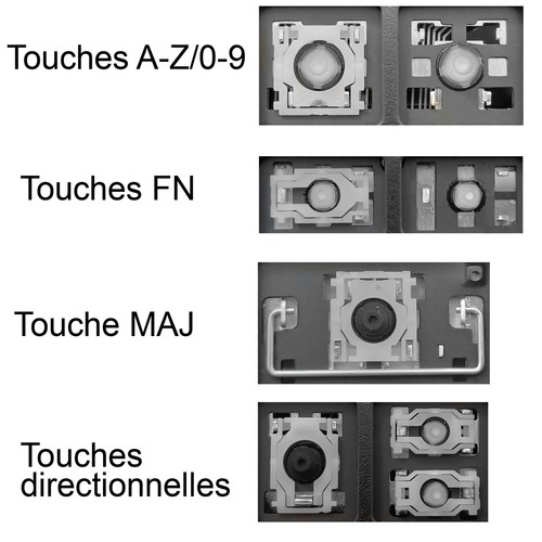 Touche clavier français - de,