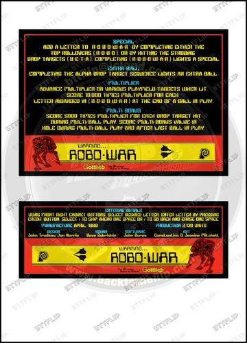 Cartes instructions flipper - cartes,