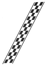 Car stickers, tuning, racing stripes, 2 x left and right 22 x 3 cm