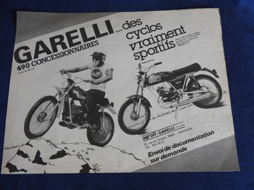 Publicité moto garelli - publicité,
