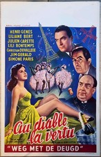 Affiche cinéma belge ancienne