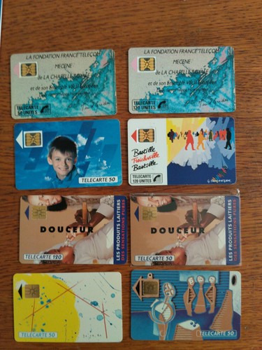 Lot télécartes - de, 8