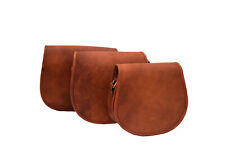 Femmes Fort Selle Vintage Cuir Véritable Porte-Monnaie Bandoulière Sac Filles