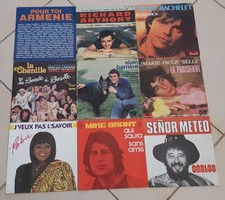 Lot de 50 disques vinyles 45