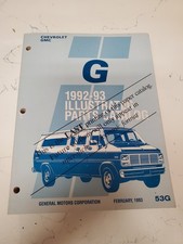 1993 Chevrolet GMC G Van Master Parts Book Catalog Beauville Rally Vandura Chevy