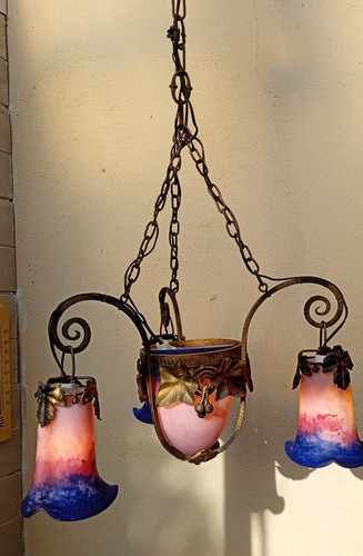 Ancien lustre art - art, vasque