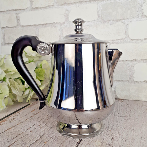 Théière vintage métal - théière, en