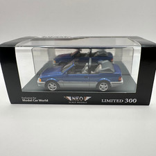 NEO Ford Escort MK4 XR3i Cabriolet 1986 Model Car 1:43 Scale Blue 1 of 300 44958