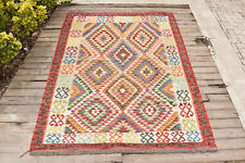 Tapis Afghan 58''x82'' Tapis Tissé Main 150x210cm Maimana Eclectic Oriental Rug