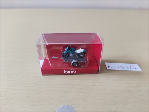 Herpa moto bmw avec remorque - moto,