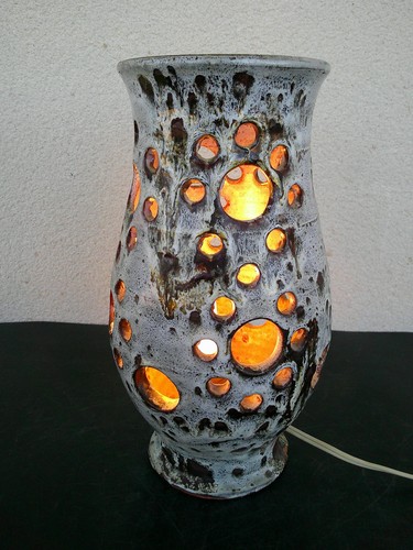 Lampe ceramique ajouree - lampe, en