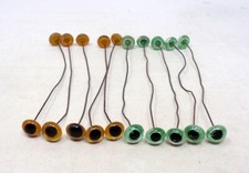 Lot 10 paires yeux en sulfure