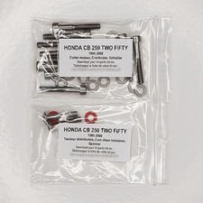 HONDA CB 250 TWO FIFTY 1991-2008 Kit n°3 vis BTR inox carters CB250 CB250
