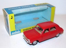 RARE Solido #34 1/43 Simca 1100 ti in Orange-Red Mint in Original Box