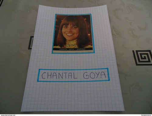 Autographe chantal goya - autographe, sur