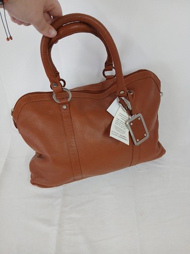 Sac main cuir marron - À,