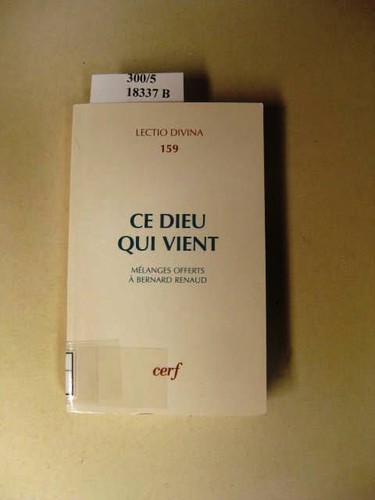 Dieu qui vient etudes - qui, vient.