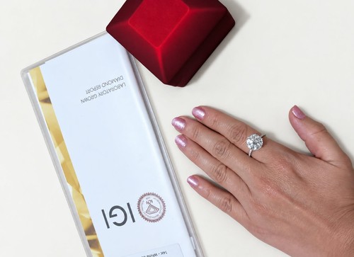 Bague solitaire diamant - , de