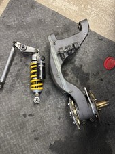 Ducati 998 748 996 916 complete swingarm hub spindle disc caliper sprocket shock