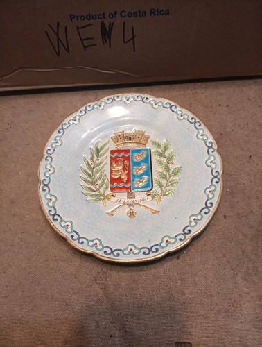 Assiette émaux longwy le - assiette,