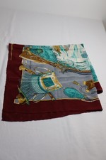 MUST DE CARTIER Écharpe En Soie 100% Foulard Fabriqué En Italie Vintage