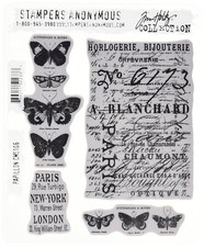 Tim Holtz Cling Rubber Stamp Set-Papillon