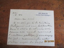 GENERAL GEORGES BAKER HANDWRITTEN LETTER AUTOGRAPH