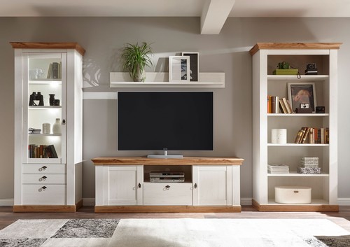 Mur salon 367cm pin - mur,