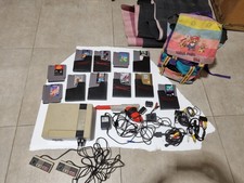 Nintendo NES console + 10 games