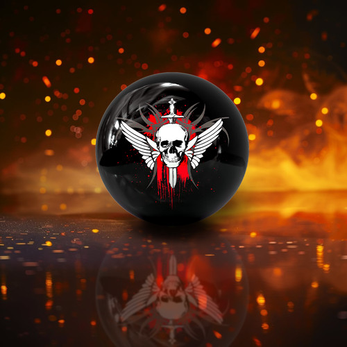 Bowling ball skull soar - bowling,