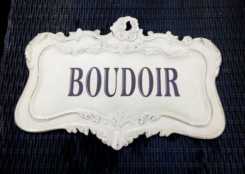 Plaque tole boudoir top - top, déco