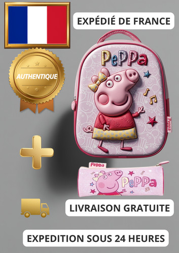 Sac dos enfant peppa - 3d,