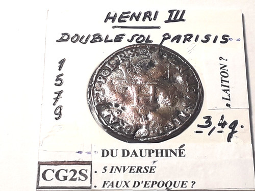 Henri iii double sol - sol, parisis