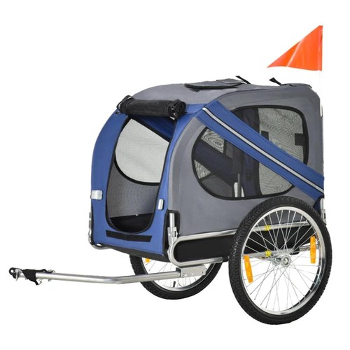 Pawhut remorque vélo - remorque, chien