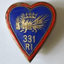 331° Régiment  d'Infanterie Insigne Arthus-Bertrand Paris Déposé