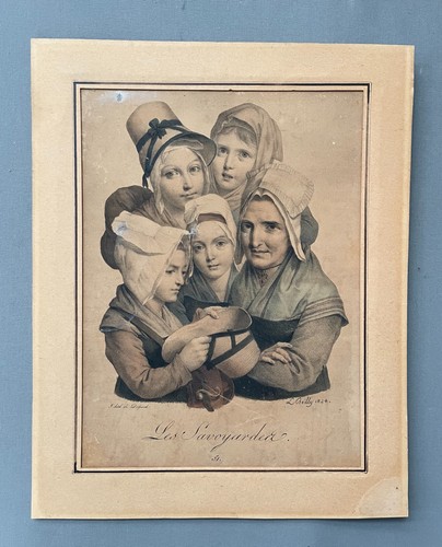 Les savoyardes lithographie - les,