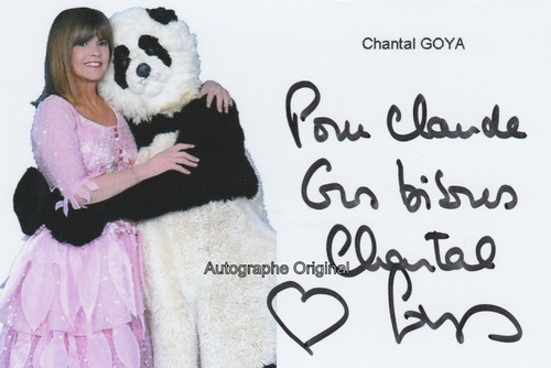Chantal goya autographe - :,