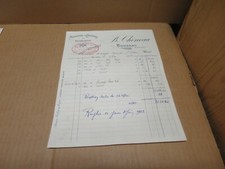 BOUSSAY (44)  ancienne facture minoterie à cylindres  de Dobigeon CHENEAU 1922