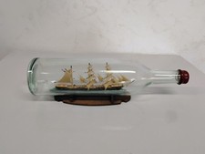 Model, sailboat boat in glass bottle