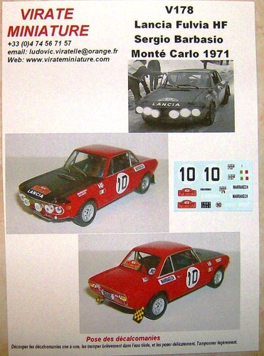 V178 lancia fulvia - v178, rallye