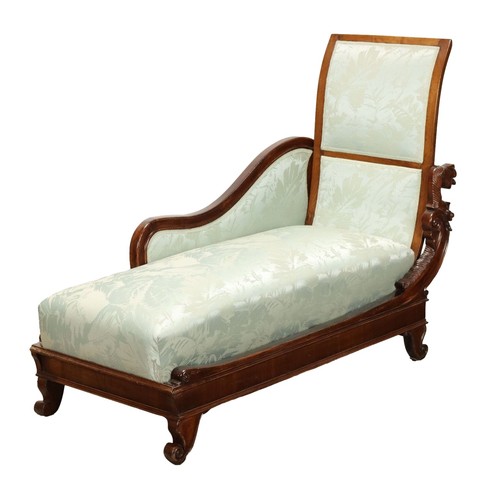 Chaise longue ancienne - longue, en